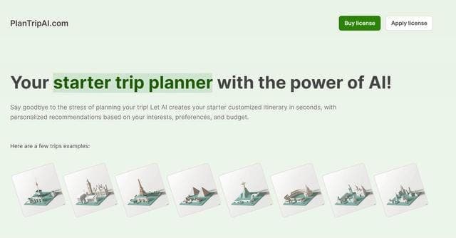 Trip Planner screenshot 1