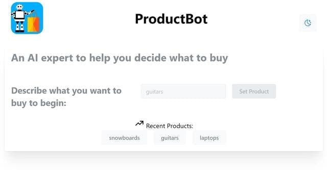 ProductBot screenshot 1