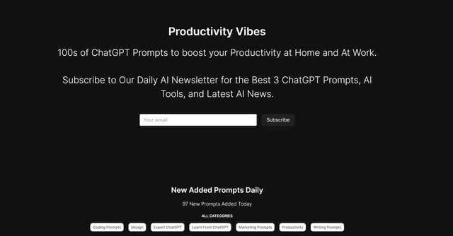 Productivity Prompts screenshot 1