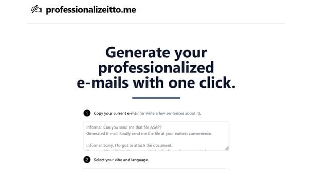 Professionalize It To Me screenshot 1
