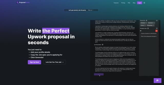 Proposal Genie screenshot 1
