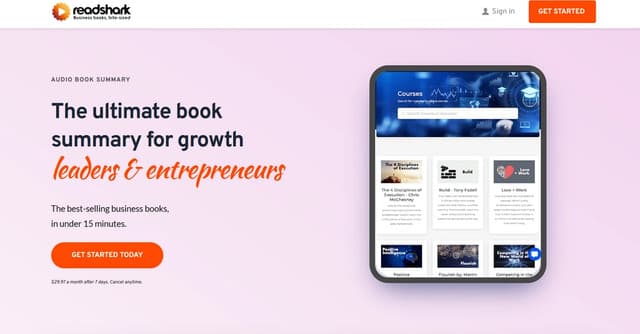Readshark Summaries screenshot 1