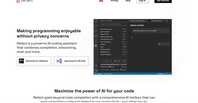 Refact AI Agent screenshot 1