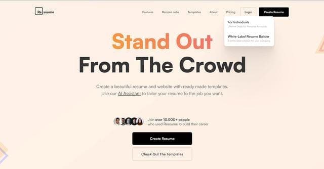 Resoume screenshot 1
