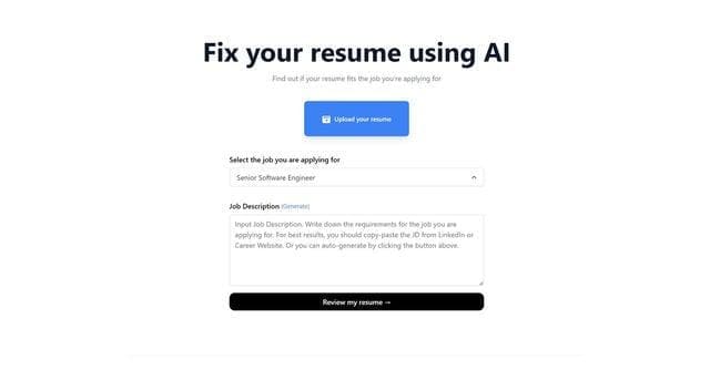 Resume Checker screenshot 1