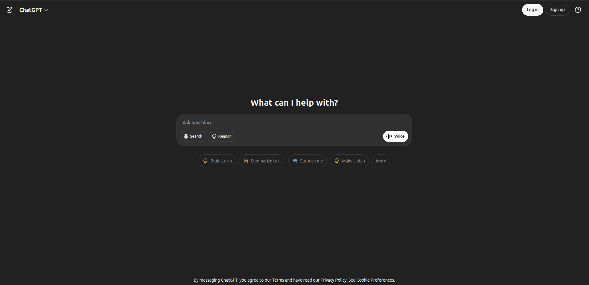 ChatGPT screenshot 1