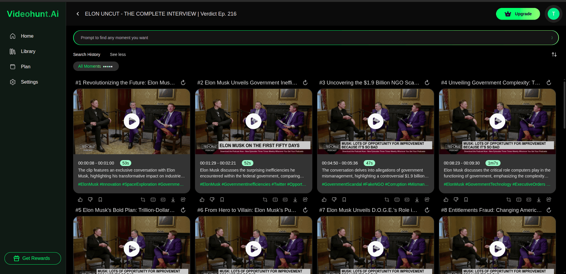 Videohunt.ai screenshot 1