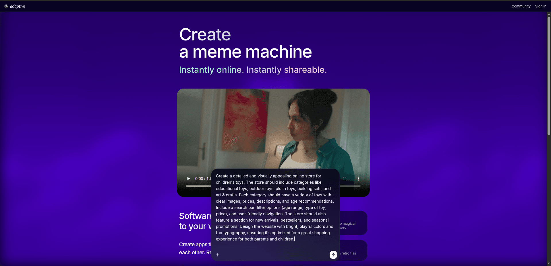 adaptive.ai screenshot 2