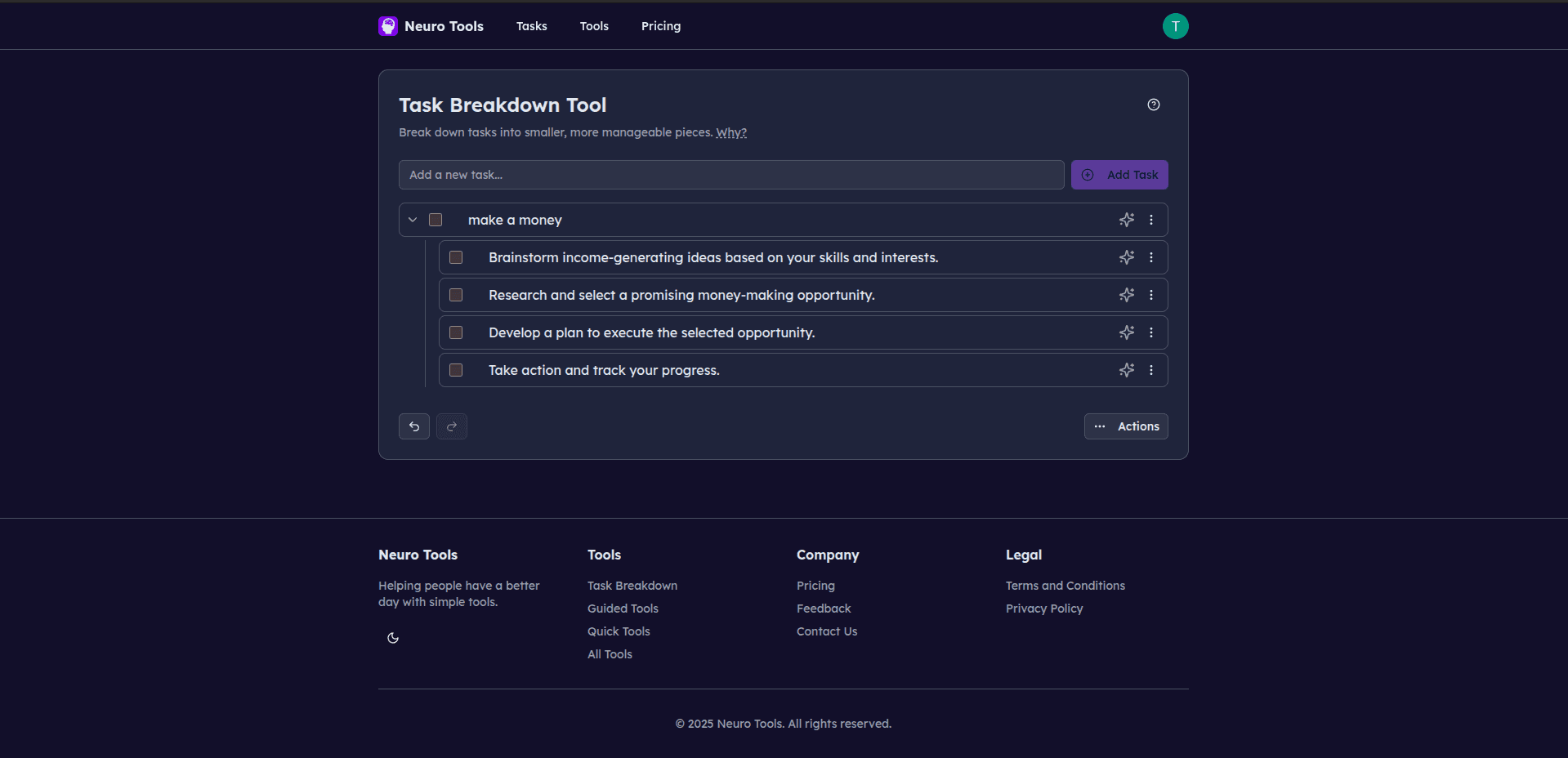 Neuro tool screenshot 1