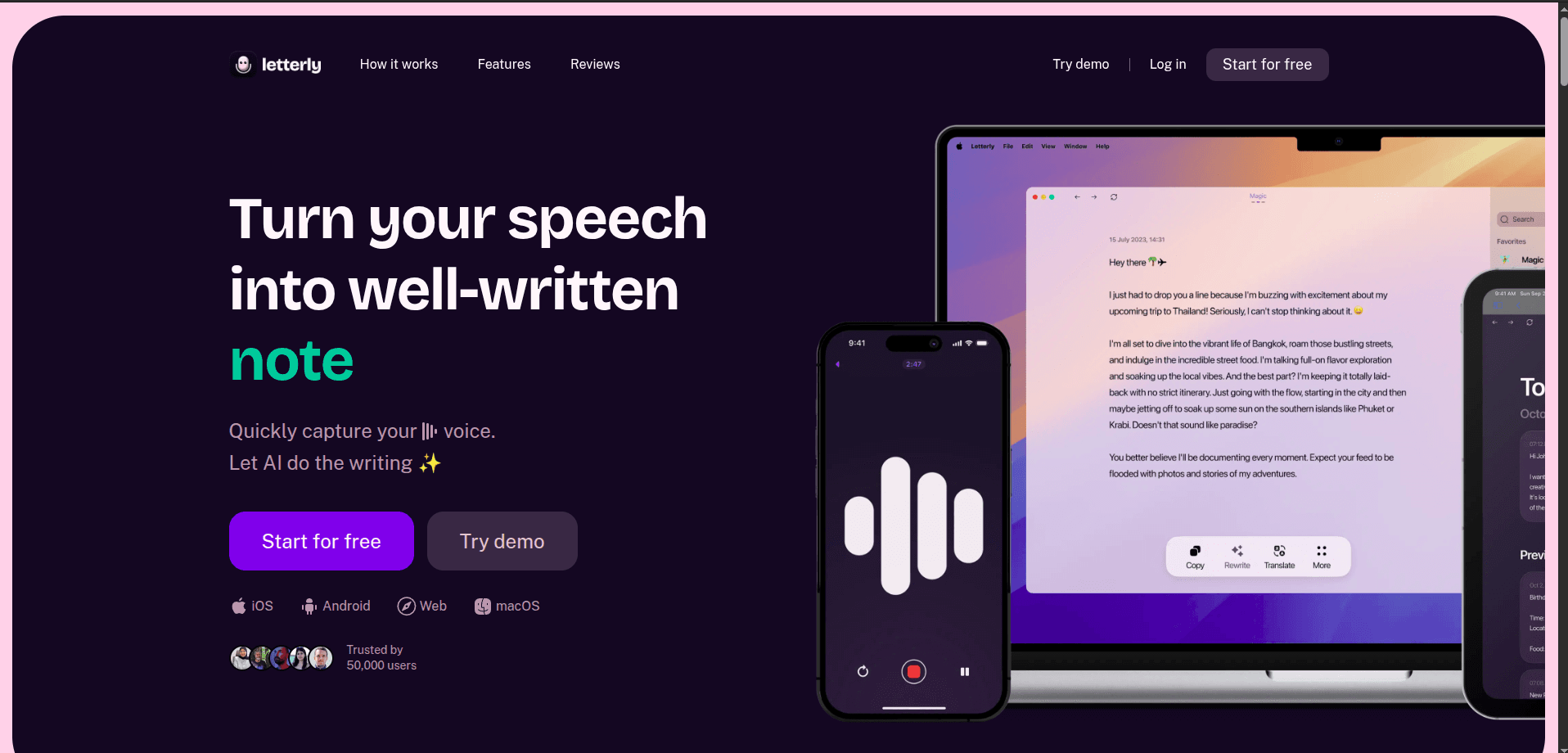 letterly.app screenshot 4