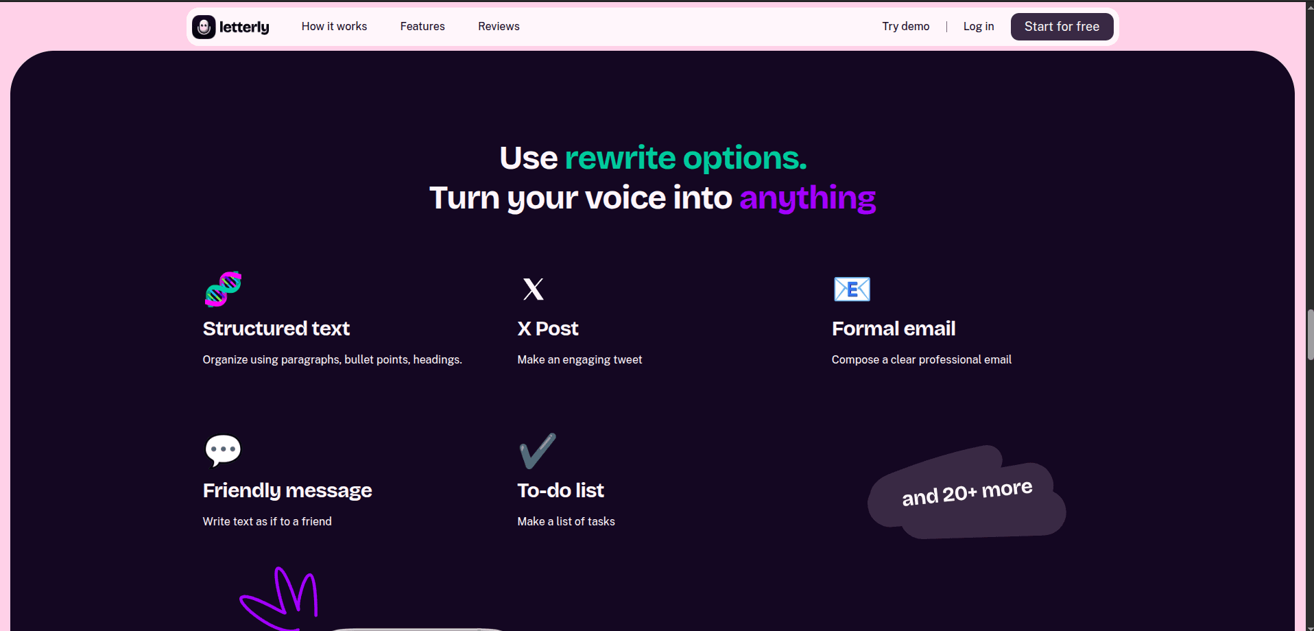 letterly.app screenshot 2