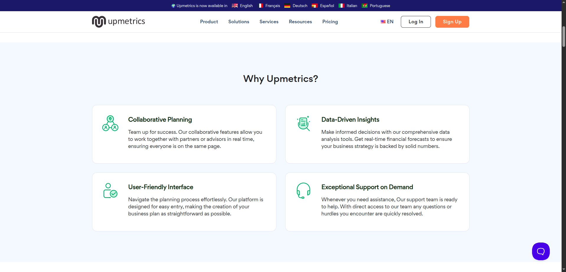 Upmetrics screenshot 3