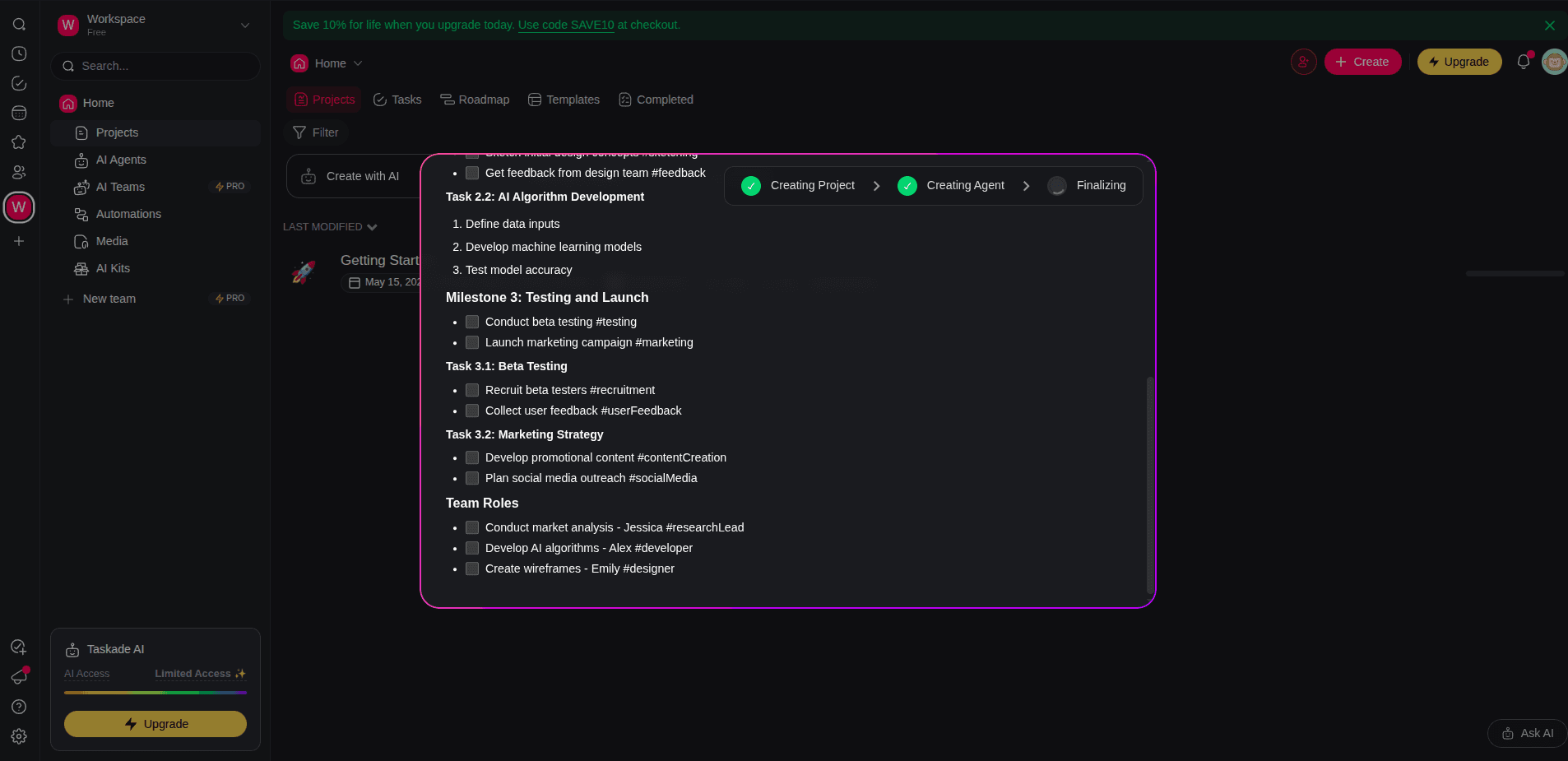 Taskade screenshot 5