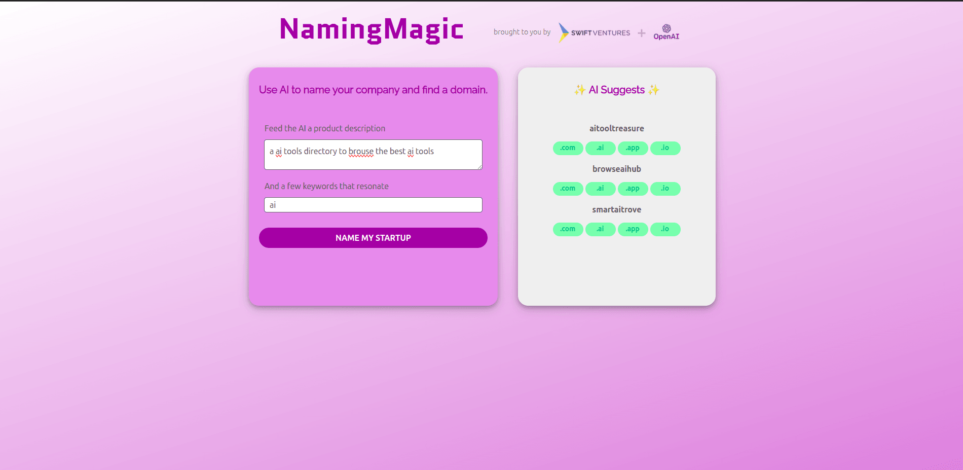 Naming Magic screenshot 1