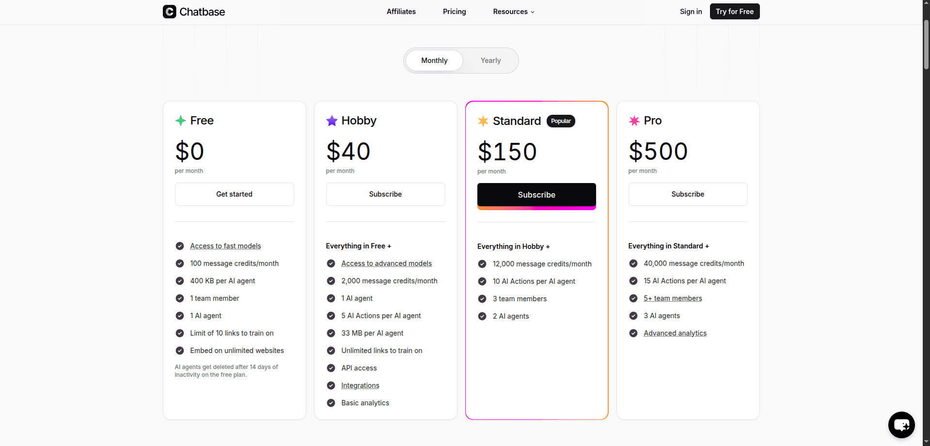 Chatbase screenshot 2