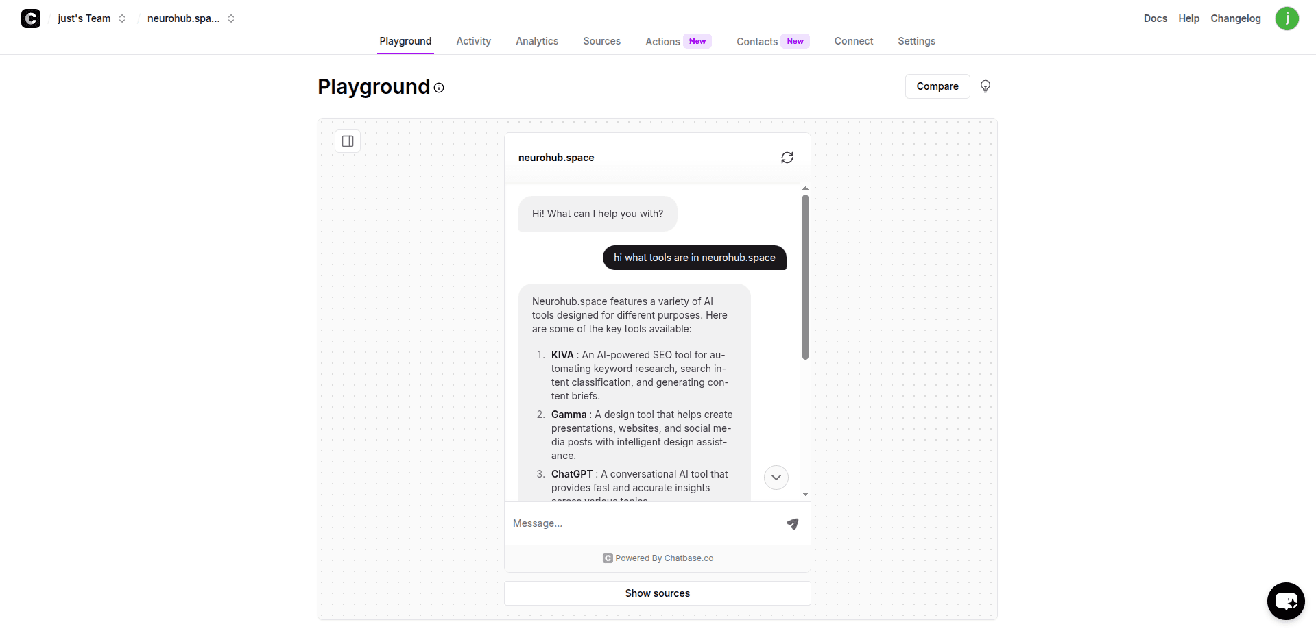 Chatbase screenshot 6