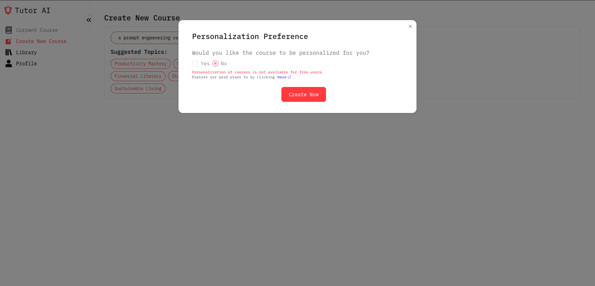 TutorAI screenshot 2