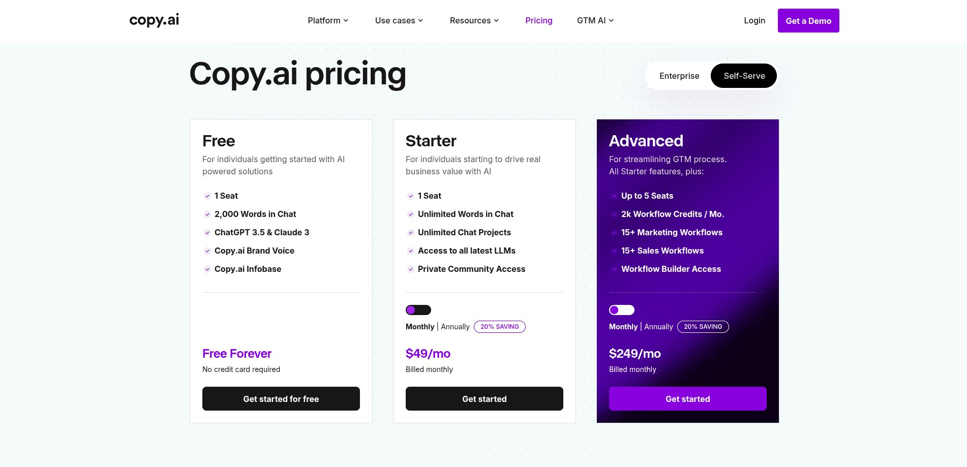Copy.ai screenshot 1