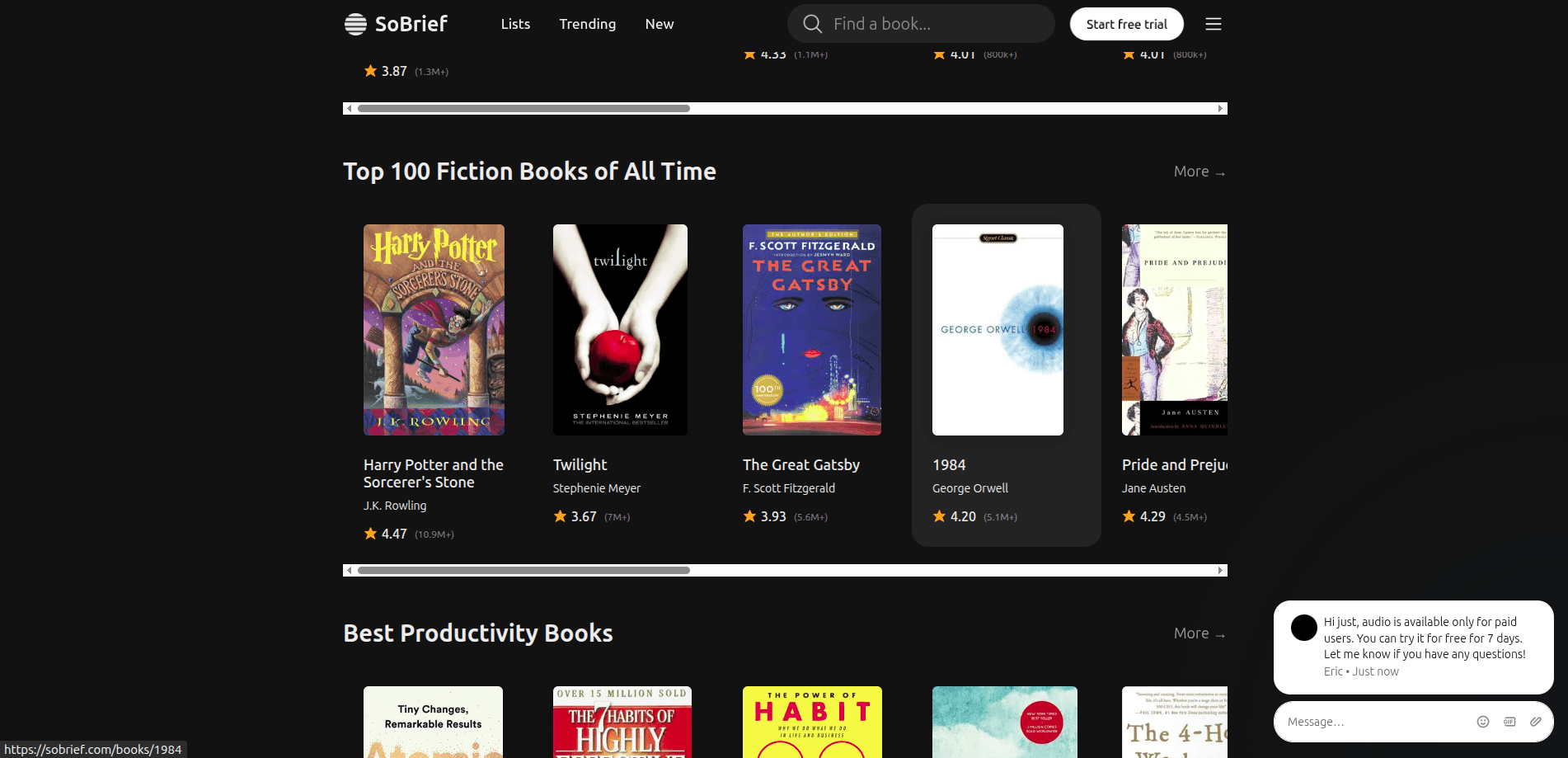 SoBrief.com screenshot 2