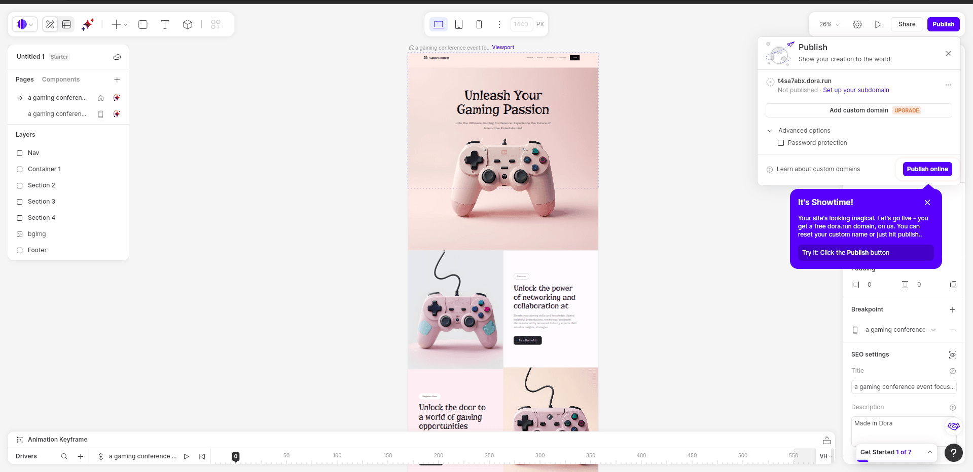 dora screenshot 2