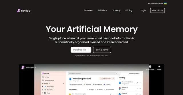 Sense screenshot 1