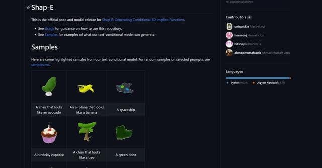 Shap-E 3D Generator screenshot 1