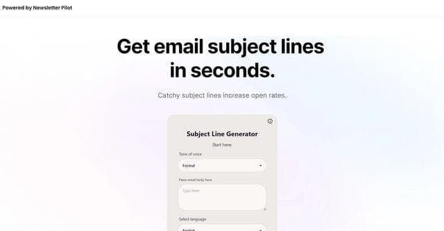 Email Subject Generator screenshot 1