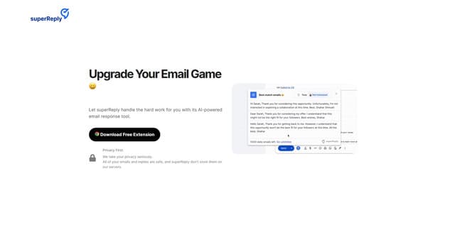 SuperReply screenshot 1