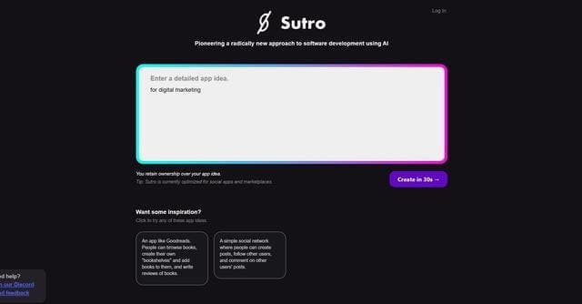 Sutro screenshot 1