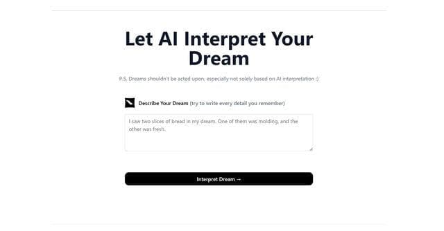 Dream Interpreter screenshot 1