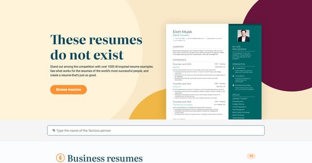 This Resume Does Not Exist screenshot 1