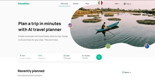 Travel Planner screenshot 1