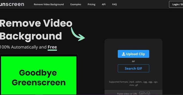Unscreen.com screenshot 1