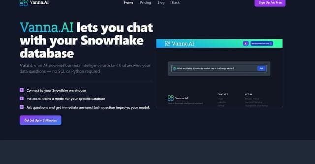 Vanna SQL Agent screenshot 1