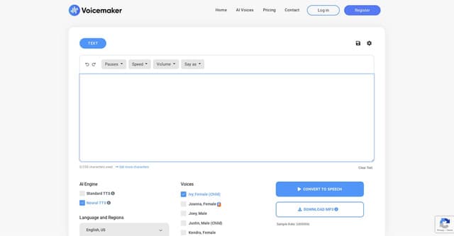 Voicemaker screenshot 1