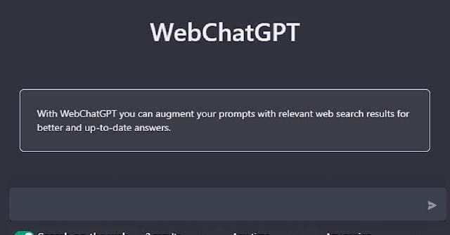 WebChatGPT screenshot 1