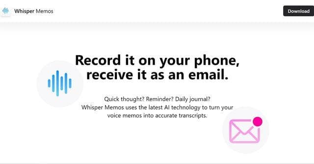Whisper Memos screenshot 1