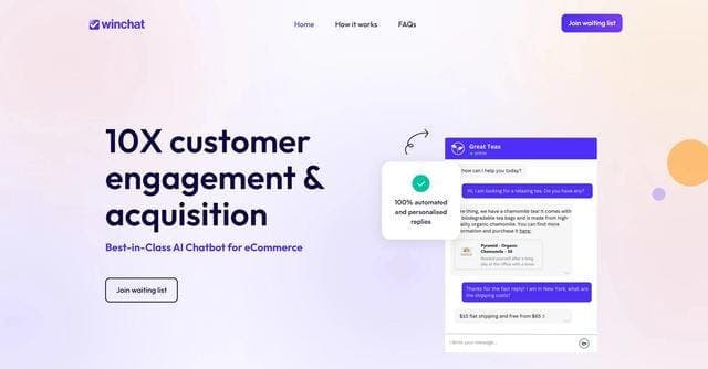 Winchat Ecommerce Bot screenshot 1