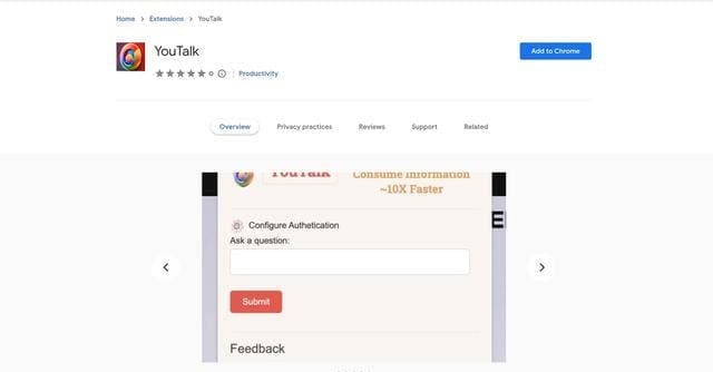 YouTalk Extension screenshot 1