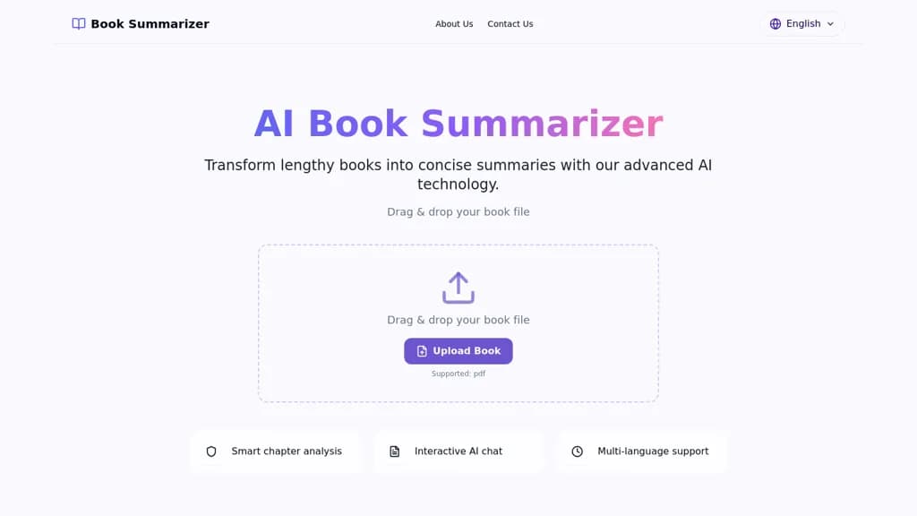 AI Book Summarizer screenshot 1