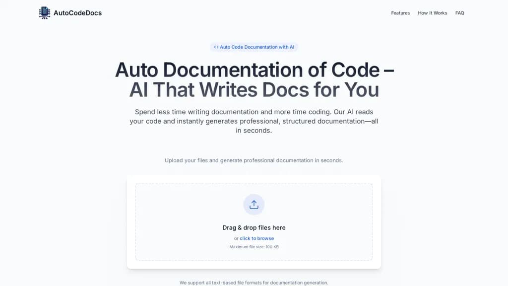 AutoCodeDocs screenshot 1
