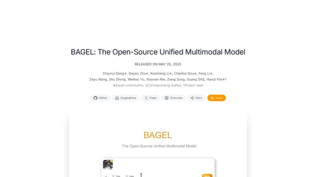 BAGEL Multimodal Model screenshot 1