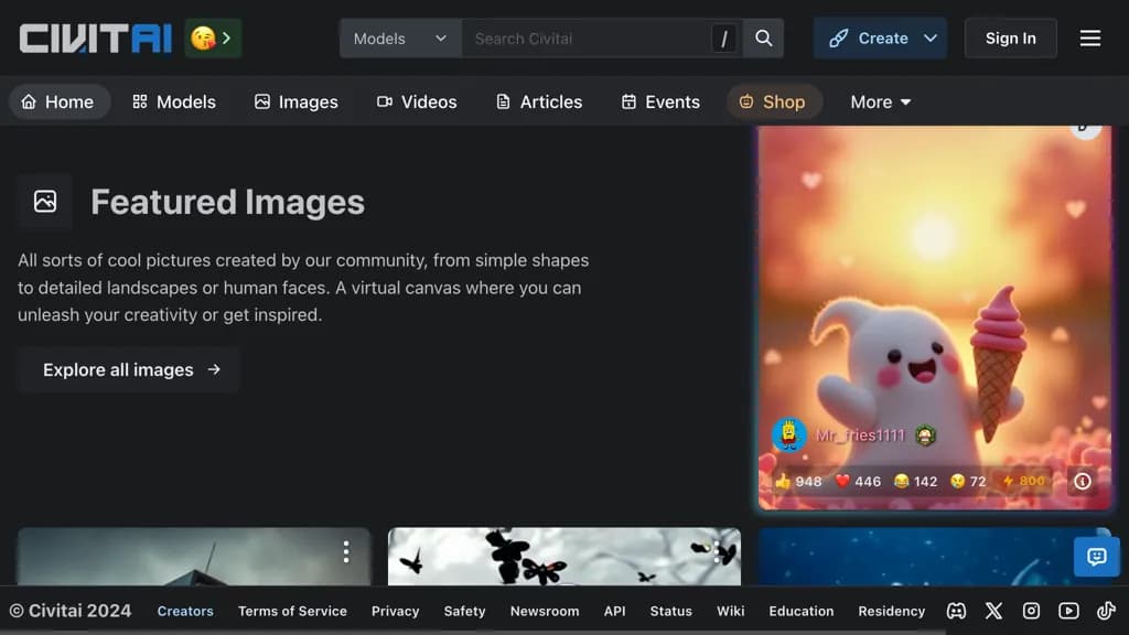 Civitai screenshot 1