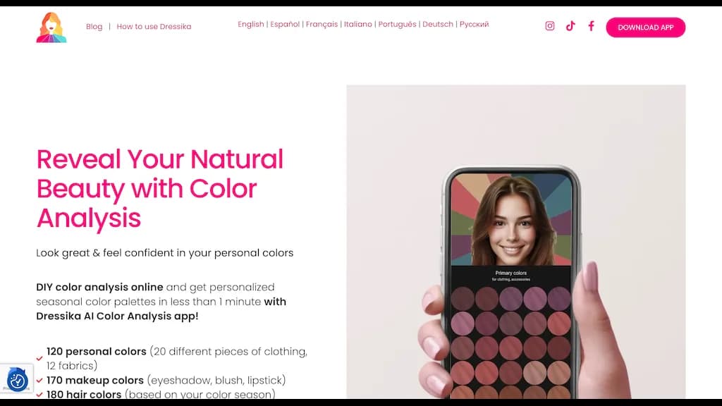Color Analysis - Dressika screenshot 1