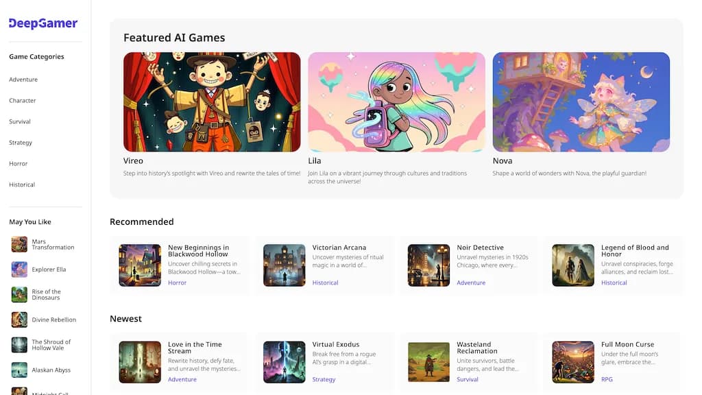 DeepGamer screenshot 1