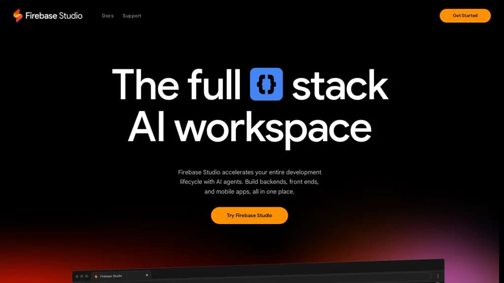 Firebase.studio screenshot 1