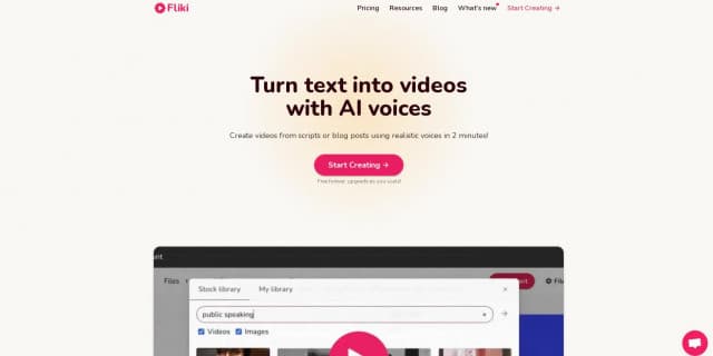 Fliki screenshot 1
