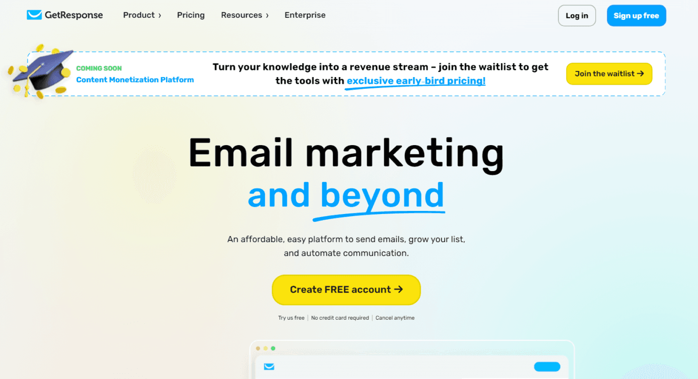 GetResponse Marketing Suite screenshot 1