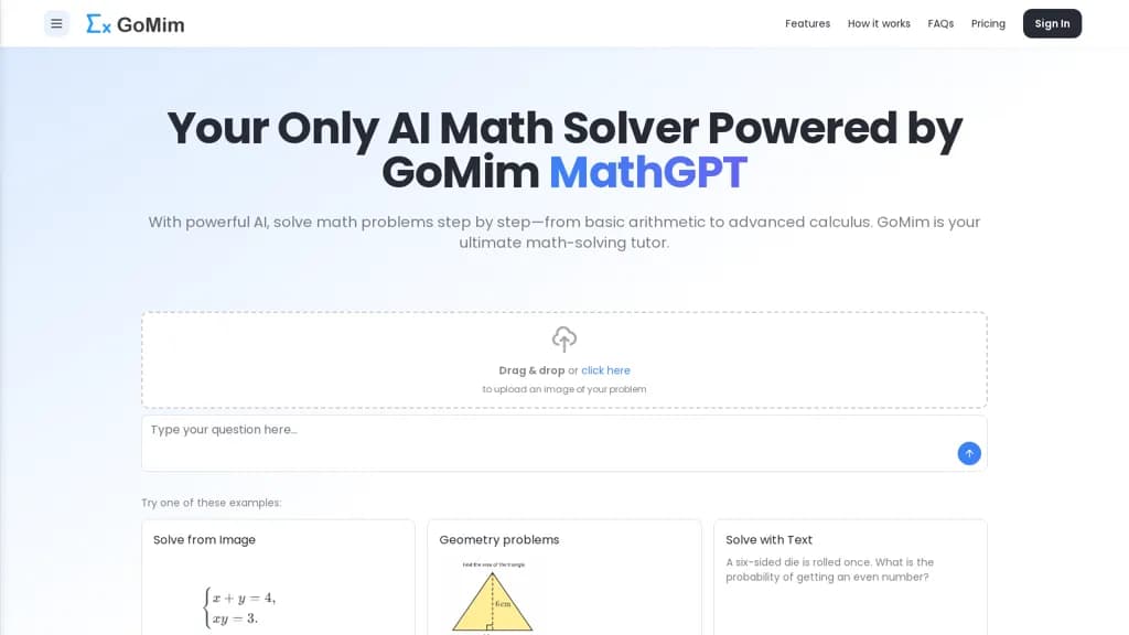 GoMim Math AI screenshot 1