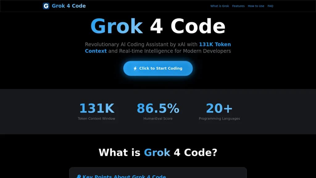 Grok 4 Code screenshot 1
